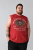 Kam Jeans 5763 Hawaii Surf Vest Sleeveless T-Shirt Washed Red - Herren-T-shirts - Herren-T-Shirts in großen Größen