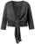 Ulla Popken 794514 Jersey-Bolero zum Knoten Anthrazit - Boleros - 