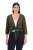 Ulla Popken 794514 Jersey-Bolero zum Knoten Dunkelgrün - Boleros - 