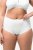 Ulla Popken 800279 Gestreifte Slips 2er-Pack Weiß - Slips - 