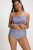 Ulla Popken 800279 Gestreifte Slips 2er-Pack Hellblau - Slips - 