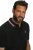 JP1880 802789 Poloshirt mit weißem Kontrastkragen Schwarz - Polo-shirts für herren - Polo-Shirts für Herren in großen Größen