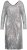 Ulla Popken 804863 Paillettenkleid mit V-Ausschnitt Silber - Abendkleider - Abendkleider in großen Größen