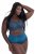 Ulla Popken 809385 Shaping-Slip mit Spitze Petrol - Shapewear - 