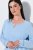 Ulla Popken 810581 Nachthemd mit Spitze Hellblau - Nachthemden - 