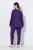 Ulla Popken 812441 Pyjama mit langen Ärmeln und Spitze Königsblau - Pyjama/Loungewear - 