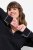 Ulla Popken 812447 Nachthemd mit Hemdkragen Schwarz - Nachthemden - 