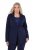Ulla Popken 812754 Jerseyblazer aus Punto di Roma Dunkelblau - Blazer - Blazer in großen Größen für Damen