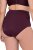 Ulla Popken 813137 Shaping-Slip mit hoher Taille Weinrot - Shapewear - 