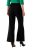 Ulla Popken 813306 Weite Anzughose mit Gummibund Schwarz - Stoffhosen - Weite Stoffhosen für Damen in großen Größen
