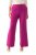 Ulla Popken 813306 Weite Anzughose mit Gummibund Magenta - Stoffhosen - Weite Stoffhosen für Damen in großen Größen