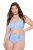 Ulla Popken 815268 Gestreifte Slips Hellblau - Slips - 