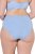 Ulla Popken 815268 Gestreifte Slips Hellblau - Slips - 