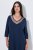 Ulla Popken 815333 Nachthemd Dunkelblau - Nachthemden - 