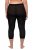 Ulla Popken 815580 3/4-Strumpfleggings mit Oberschenkelschutz 80 den Schwarz - Strumpfhosen & Socken - 