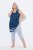 Ulla Popken 815580 3/4-Strumpfleggings mit Oberschenkelschutz 80 den Hellblau - Strumpfhosen & Socken - 