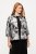 Ulla Popken 816673 Oversize-Jacquardblazer mit 3/4-Ärmeln Schwarz - Blazer - Blazer in großen Größen für Damen