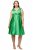 Ulla Popken 817135 Abendkleid in A-Linie mit V-Ausschnitt Grün - Abendkleider - Abendkleider in großen Größen