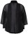 Ulla Popken 817211 Oversize-Chiffonjacke mit Schalkragen Schwarz - Jacken - Damenjacken in großen Größen