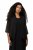 Ulla Popken 817211 Oversize-Chiffonjacke mit Schalkragen Schwarz - Jacken - Damenjacken in großen Größen