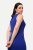 Ulla Popken 817591 Strickkleid mit V-Ausschnitt Blau - Strickkleider - 