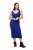 Ulla Popken 817591 Strickkleid mit V-Ausschnitt Blau - Strickkleider - 