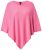 Ulla Popken 820512 Strickponcho aus Wollmix mit V-Ausschnitt Hellrosa - Ponchos & Capes - 