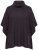 Ulla Popken 820620 Poncho-Pullover mit Rollkragen Mahagonibraun - Ponchos & Capes - 
