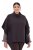 Ulla Popken 820620 Poncho-Pullover mit Rollkragen Mahagonibraun - Ponchos & Capes - 