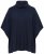 Ulla Popken 820620 Poncho-Pullover mit Rollkragen Dunkelblau - Ponchos & Capes - 