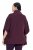Ulla Popken 820620 Poncho-Pullover mit Rollkragen Pflaume - Ponchos & Capes - 