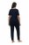 Ulla Popken 821244 Pyjama mit Punkten Dunkelblau - Pyjama/Loungewear - 