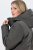 Ulla Popken 821737 Wattierter HYPRAR Parka mit Kapuze Dunkelgrau meliert - Jacken - Damenjacken in großen Größen