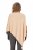 Ulla Popken Knit Pointed Hem Poncho Nature Melange - Hoodies & Sweatshirts - 