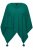 Ulla Popken Knit Pointed Hem Poncho Emerald Green - Hoodies & Sweatshirts - Kuschelige Sweatshirts & Strick