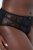 Ulla Popken 822864 Geblümte Slips mit Spitze Schwarz - Slips - 