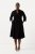 Ulla Popken 823290 Midikleid mit V-Ausschnitt Schwarz - Midikleider - Midikleider für Damen in großen Größen