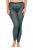Ulla Popken 823383 Gepunktete Strumpfleggings Oliv - Strumpfhosen & Socken - 