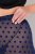 Ulla Popken 823383 Gepunktete Strumpfleggings Dunkelblau - Strumpfhosen & Socken - 