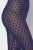 Ulla Popken 823383 Gepunktete Strumpfleggings Dunkelblau - Strumpfhosen & Socken - 