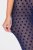 Ulla Popken 823383 Gepunktete Strumpfleggings Dunkelblau - Strumpfhosen & Socken - 
