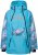 Ulla Popken 824429 Marmorierte Skijacke mit Dreifach-Funktion Blau - Skibekleidung - 