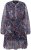 Ulla Popken 824976 Gemustertes Kleid Dunkelblau - Midikleider - Midikleider für Damen in großen Größen