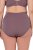 Ulla Popken 825788 Slips mit hoher Taille und Spitze Braun - Slips - 
