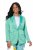 Ulla Popken 826161 Strukturierter Blazer Grün - Blazer - Blazer in großen Größen für Damen