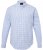 JP1880 Modern Fit Button-Down Collar Long Sleeve Check Shirt Light Blue - Herrenhemden - Herrenhemden in großen Größen