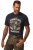 JP1880 Bavarian Design Vintage Looking T-Shirt Navy Blue - Herren-T-Shirts in großen Größen - Herren-T-Shirts in großen Größen