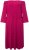 Ulla Popken 827740 Jerseykleid mit 3/4-Ärmeln Rosa - Midikleider - Midikleider für Damen in großen Größen