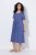 Ulla Popken 827920 Kurzärmliges Jerseykleid Blau - Jerseykleider - 