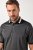JAY-PI Quickdry Two-Tone Golf Poloshirt Black - Polo-shirts für herren - Polo-Shirts für Herren in großen Größen